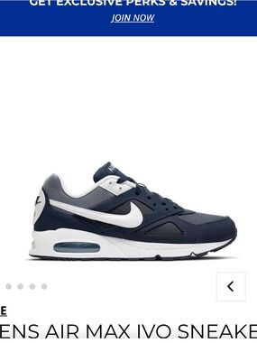 Nike Navy and White Air Max Running Shoe